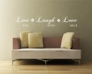 Live Laugh Love Quotes Wall Art Stickers